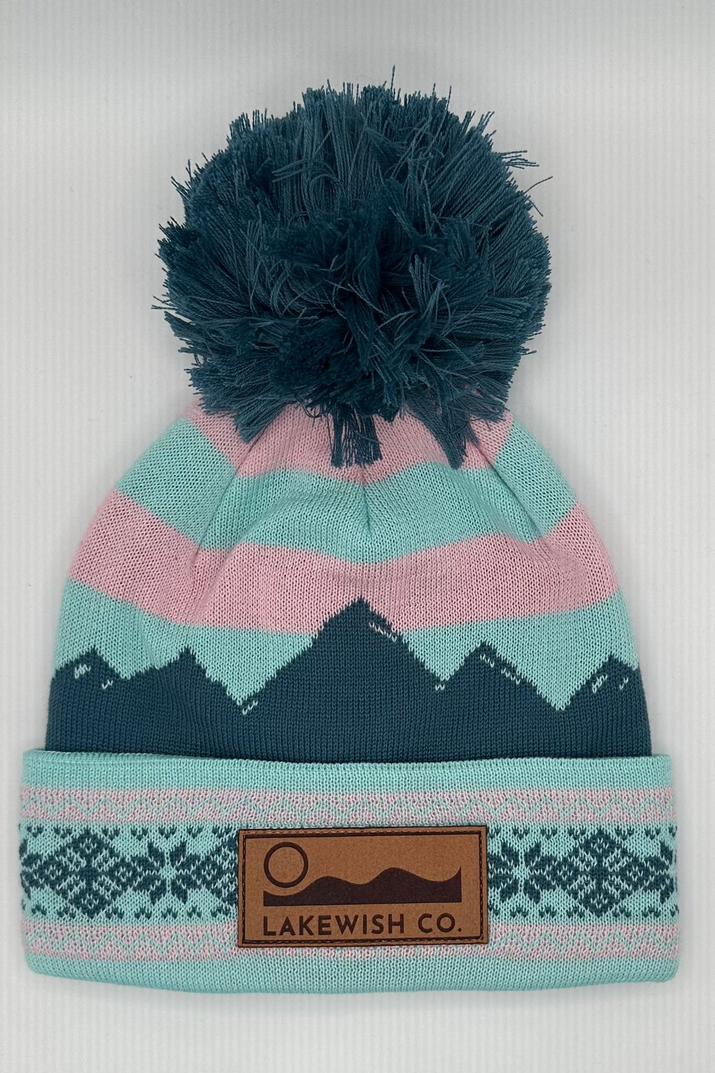 Youth Cotton Candy Mountains Beanie