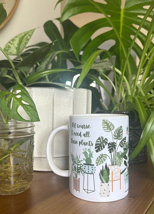 Monstera leaves & All the Plants Mug